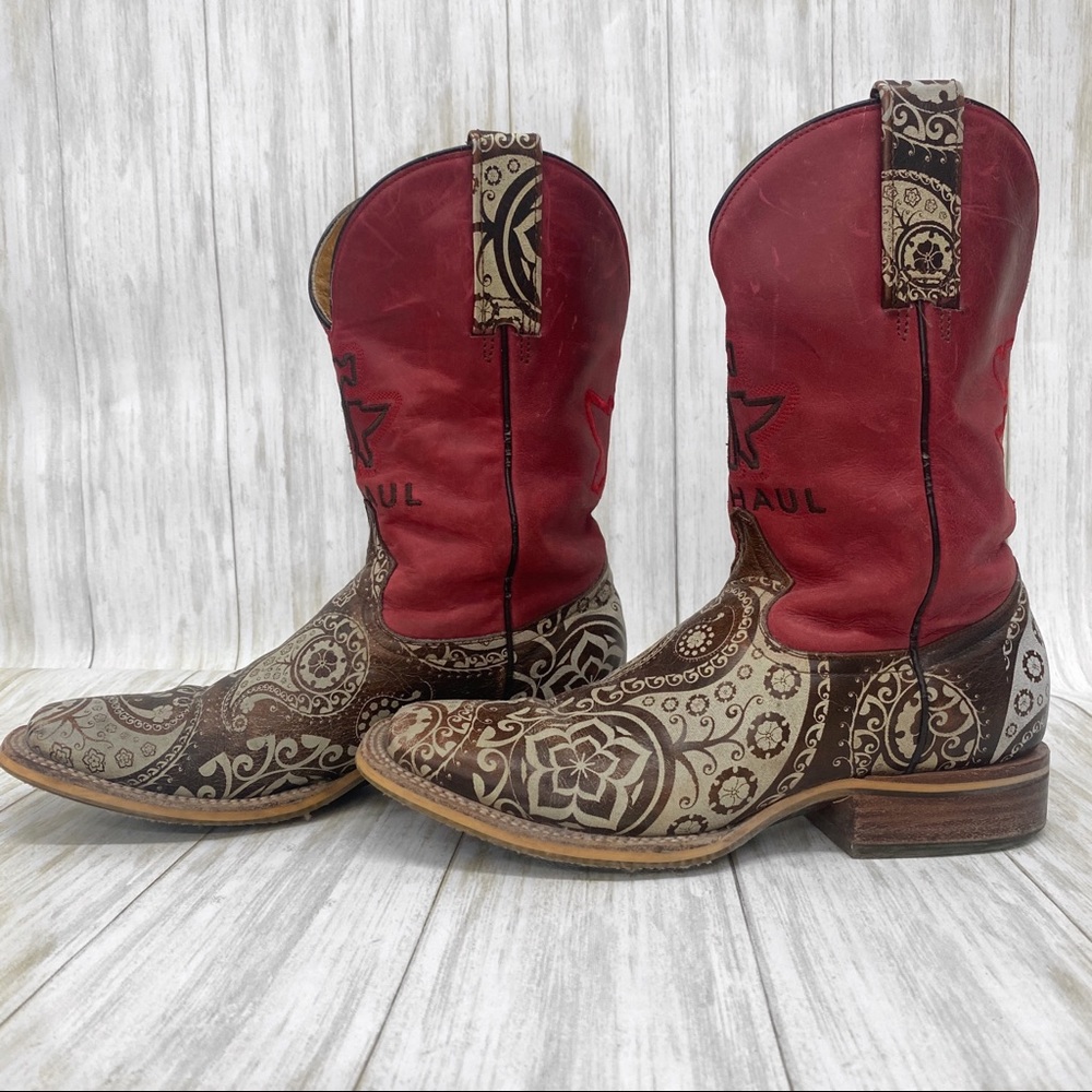 TIN HAUL ladies paisley rocks cowboy boots